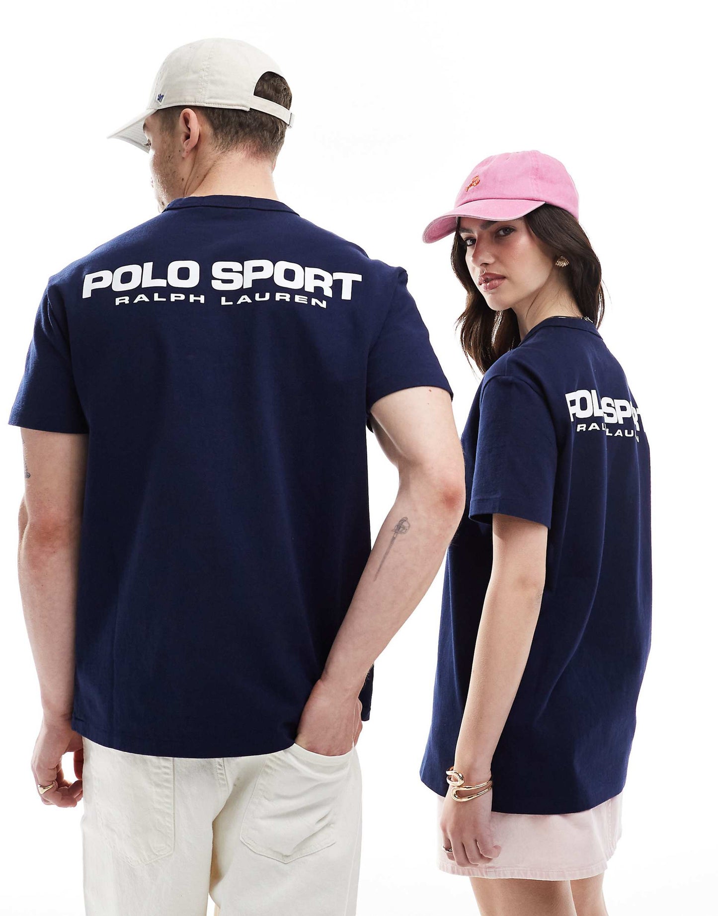 Sport Capsule Unisex Front And Back Logo Print Heavyweight T-Shirt