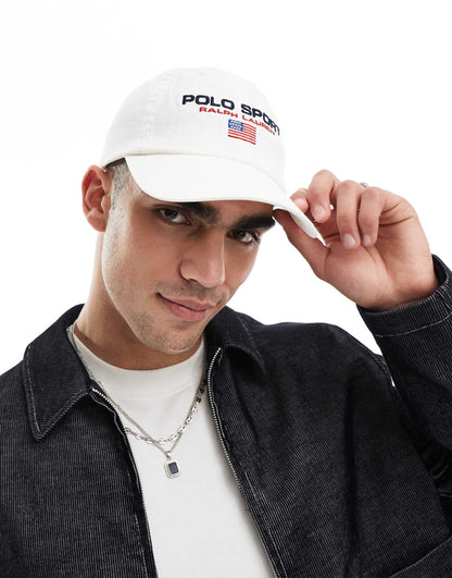 Sport Capsule Flag Logo Twill Baseball Cap