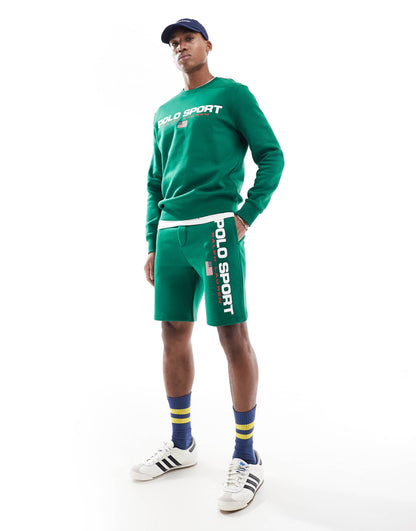 Sport Capsule Large Flag Logo Sweat Shorts