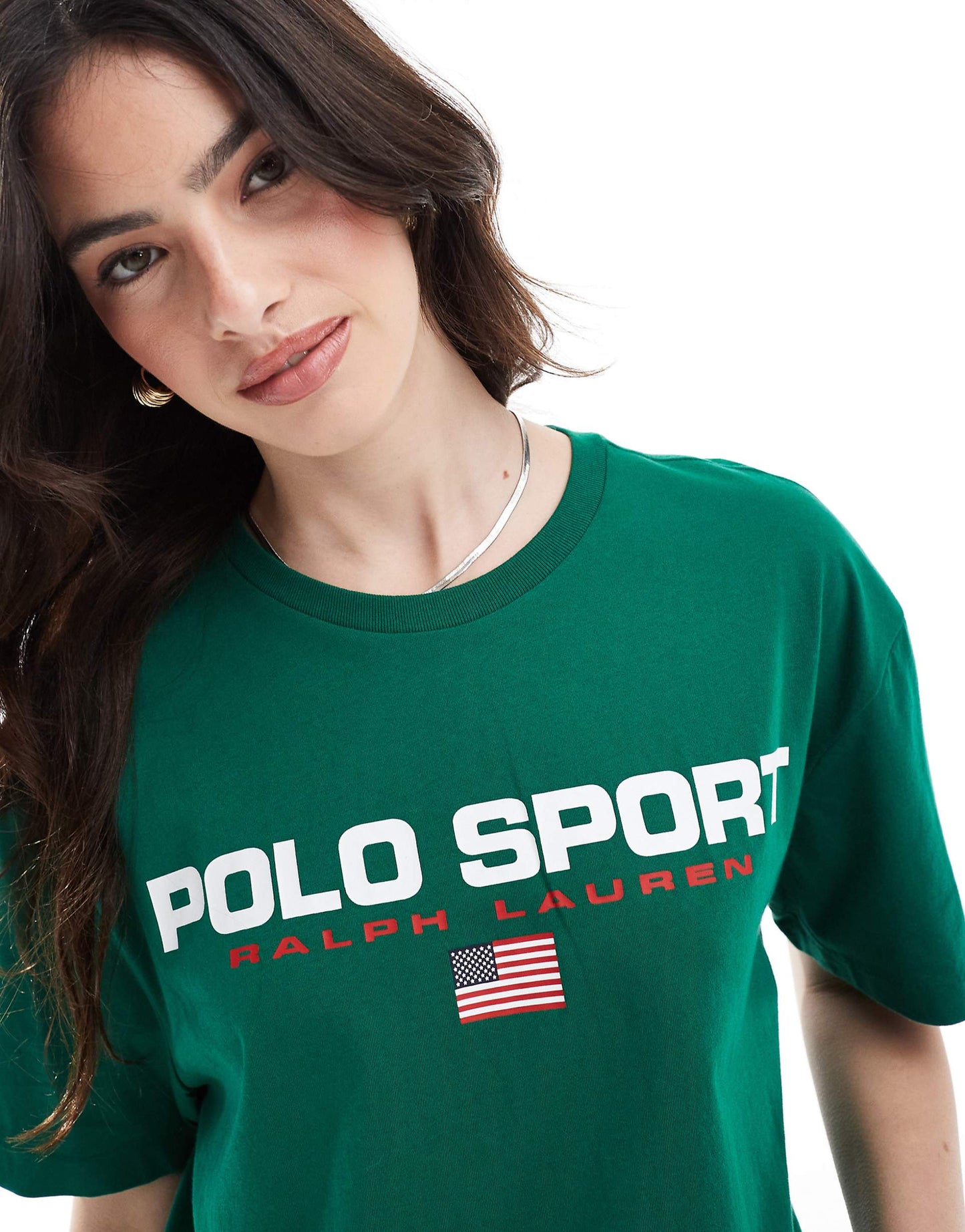 Sport Capsule Unisex Large Chest Flag Logo T-Shirt Classic Oversized Fit