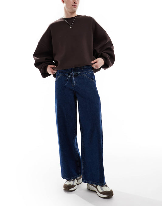 Super Baggy Jeans With Double Waistband