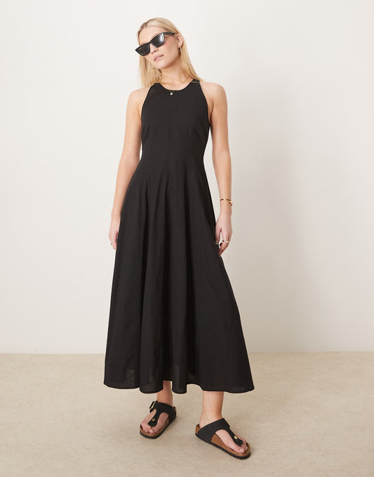 Seamed Midi Dress