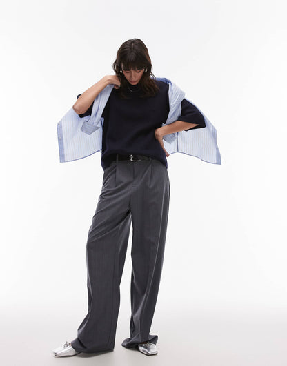 Alpaca And Wool Blend Short Sleeve Sweater