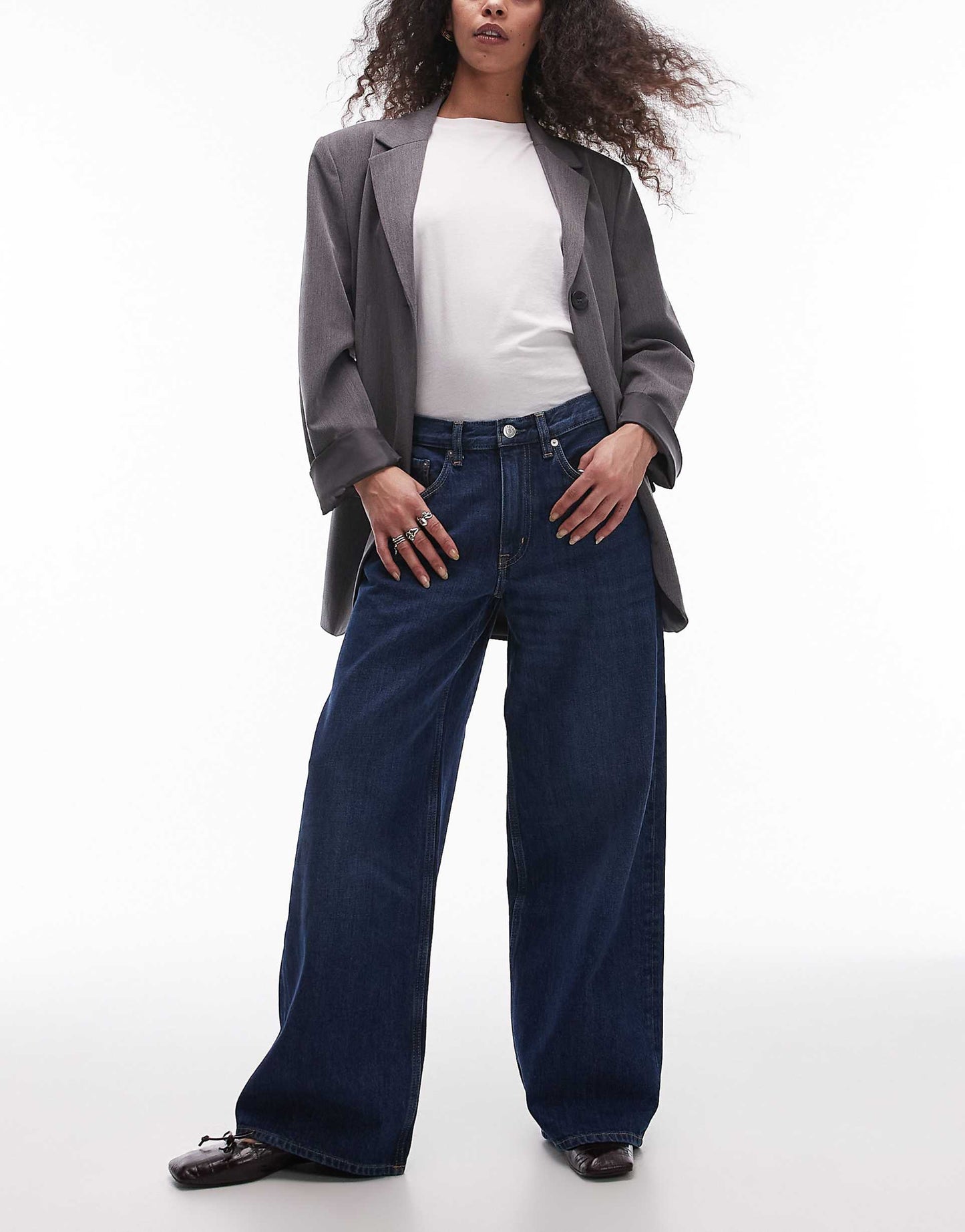 Cloud Low Rise Baggy Wide Leg Jeans