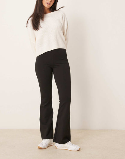 Jersey Flare Trousers