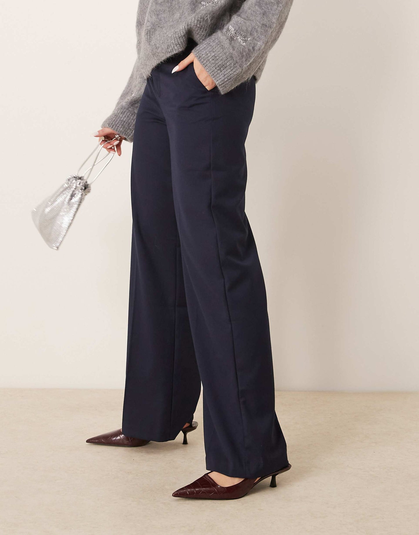 Tailored Wide Leg Trousers