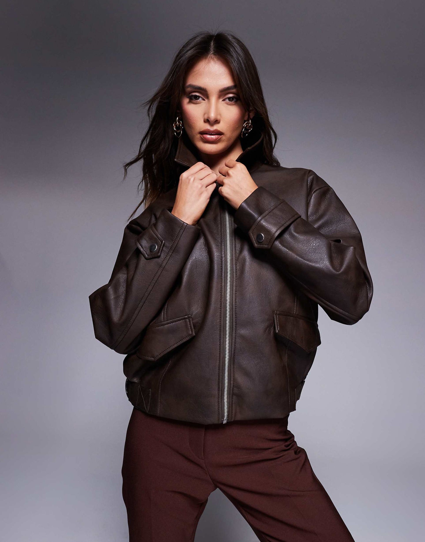 Distressed  Bomber Jacket