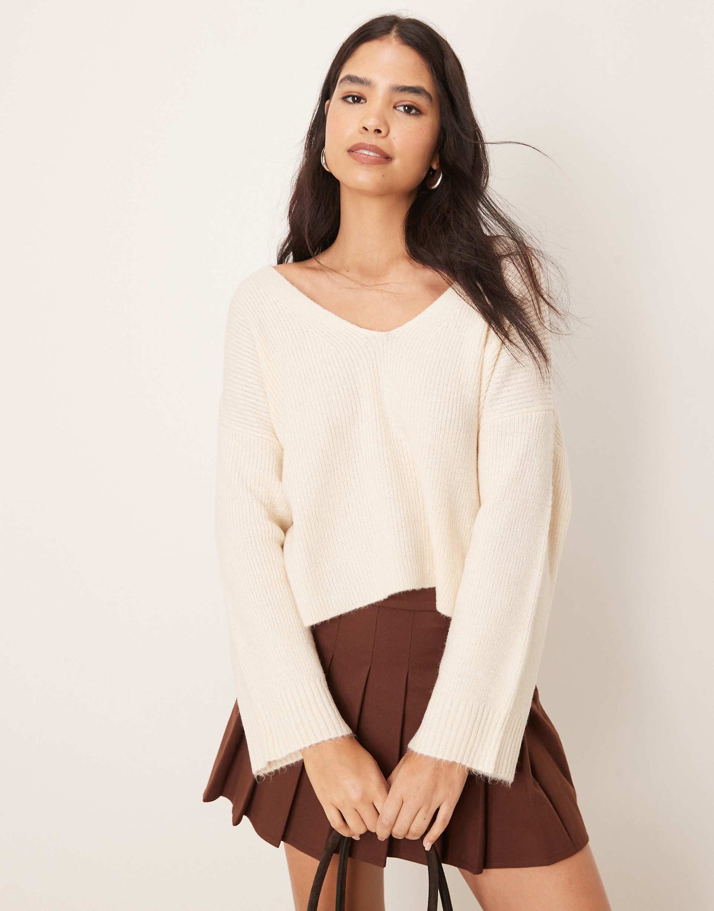 V Neck Knitted Jumper