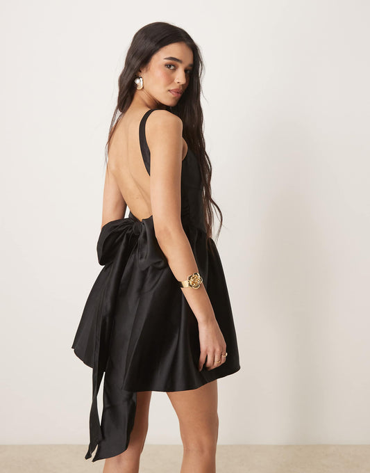 Bow Back Mini Dress