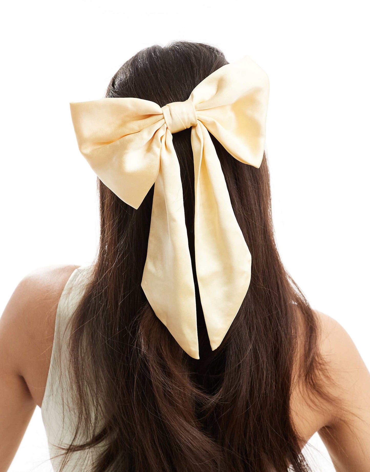 Bridesmaid Satin Hair Bow Clip