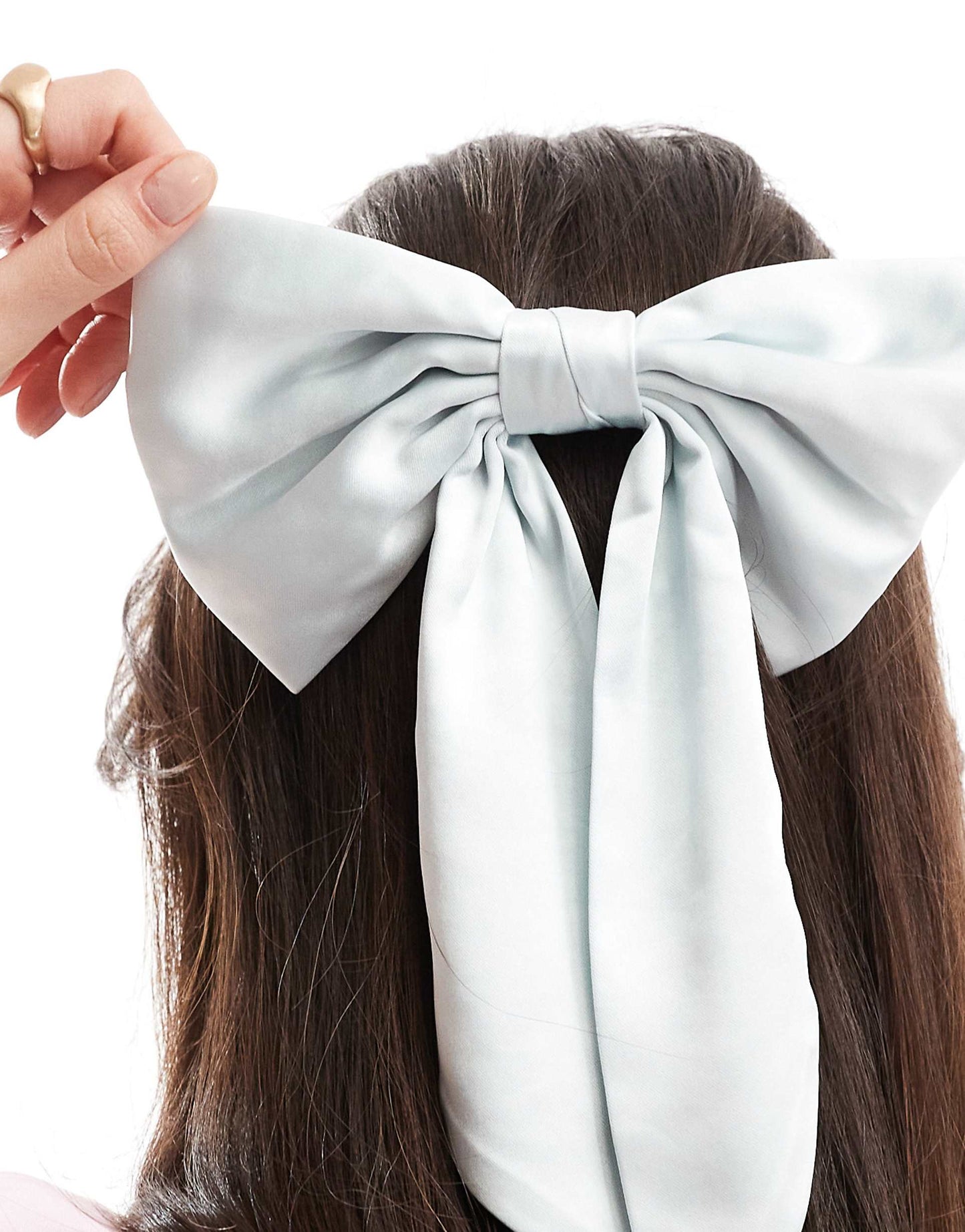 Bridesmaid Satin Hair Bow Clip