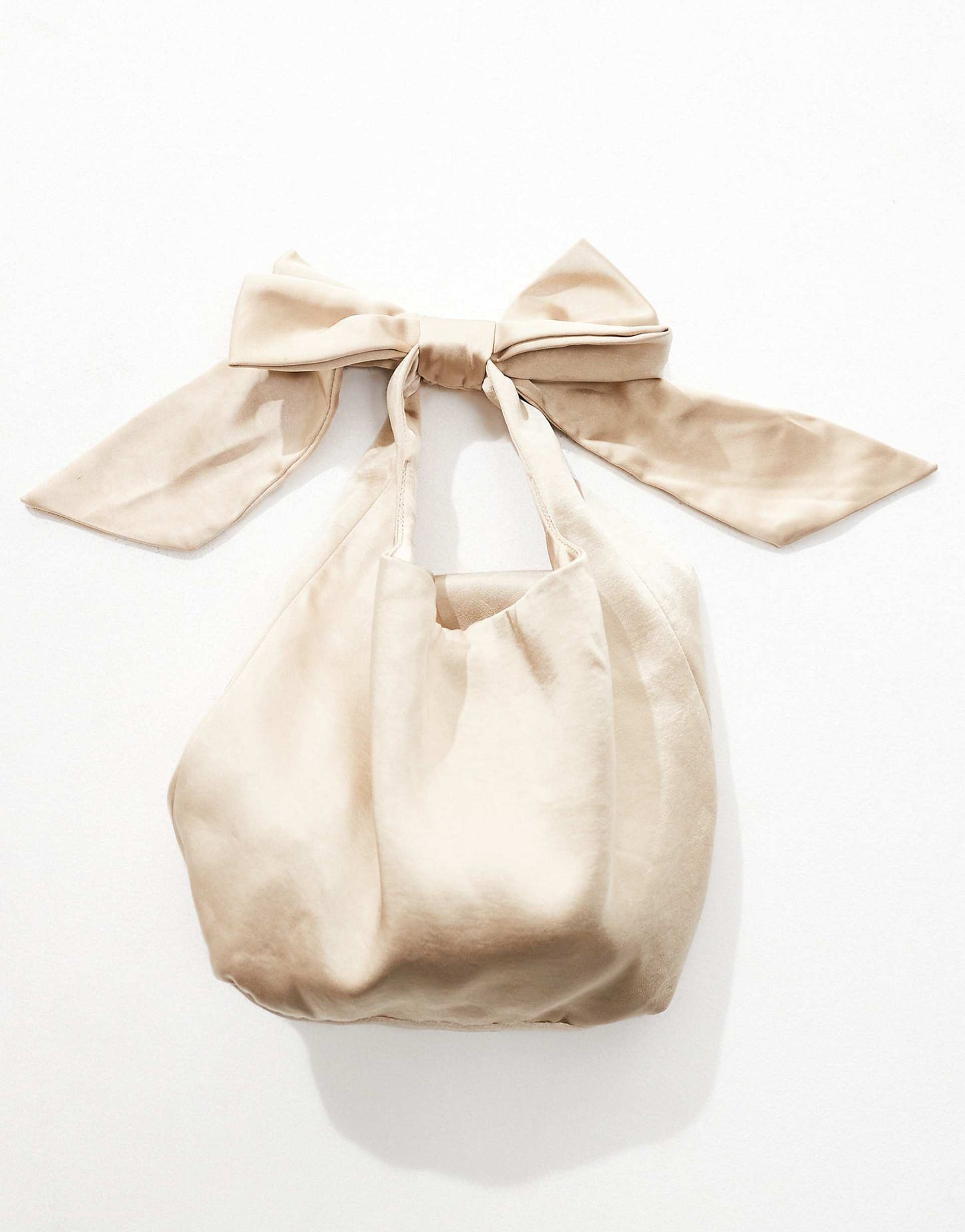 Bridesmaid Satin Bow Pouch Bag