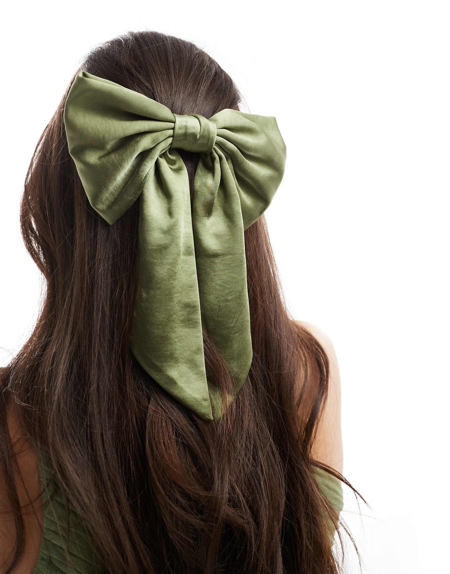 Bridesmaid Satin Hair Bow Clip