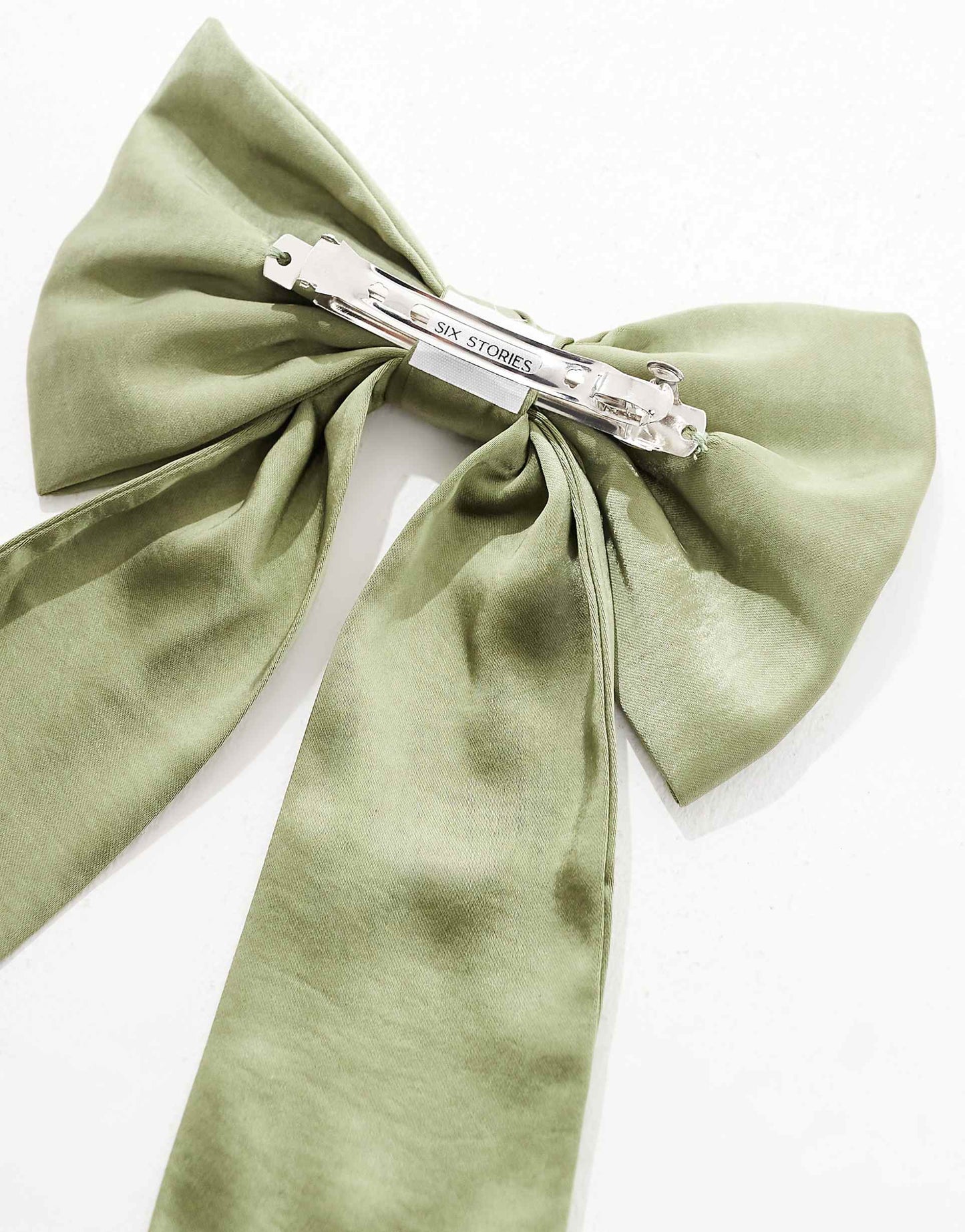 Bridesmaid Satin Hair Bow Clip