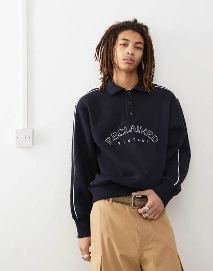 Rugby Sweatshirt With Embroidery