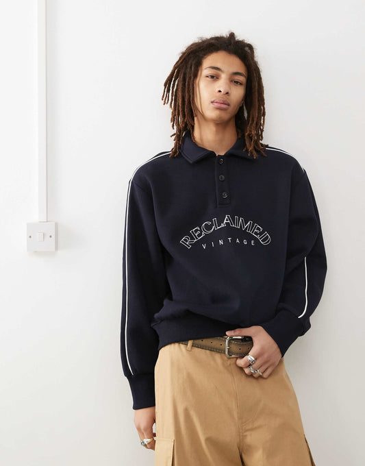 Rugby Sweatshirt With Embroidery