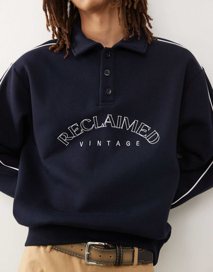 Rugby Sweatshirt With Embroidery