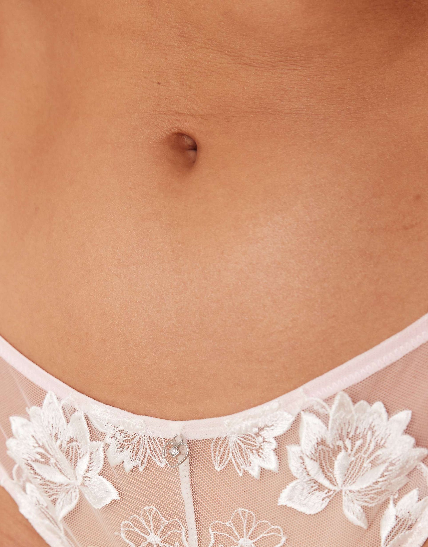 Lotus Embroidery Brazilian Brief