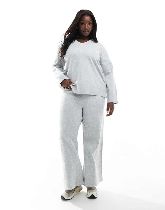 Curve Co-Ord V Neck Jumper