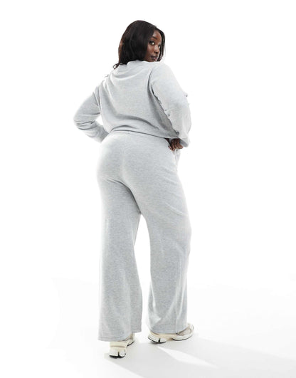 Curve Co-Ord Wide Leg Knitted Trousers