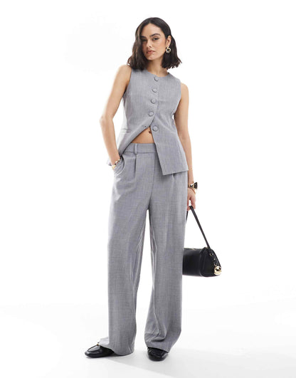 Wide Leg Tailored Trouser Co-Ord