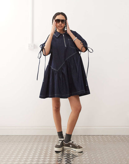 Denim Smock Dress