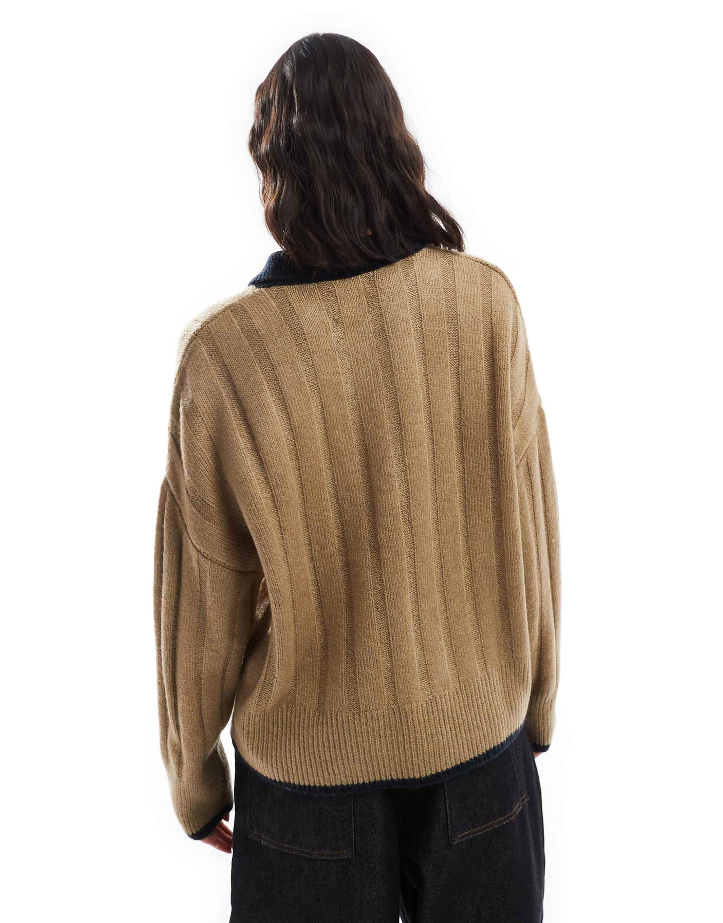 Chunky Knitted Polo Shirt