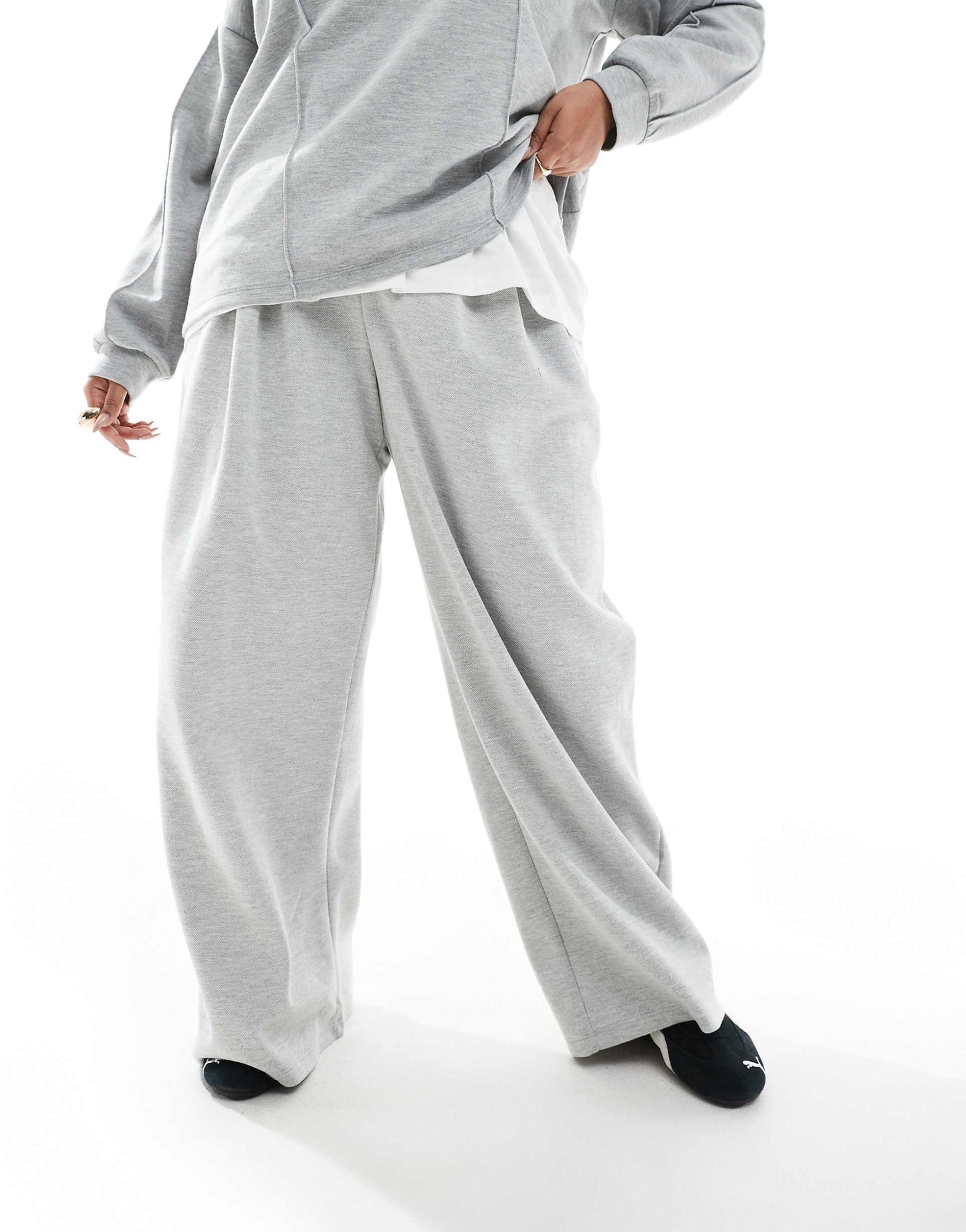 Curve Wide Leg Jersey Jogger Co-Ord