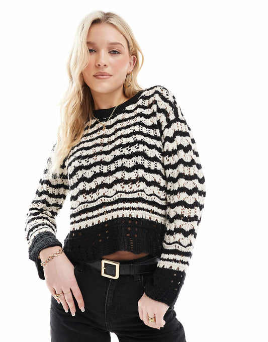 Crochet Knit Jumper