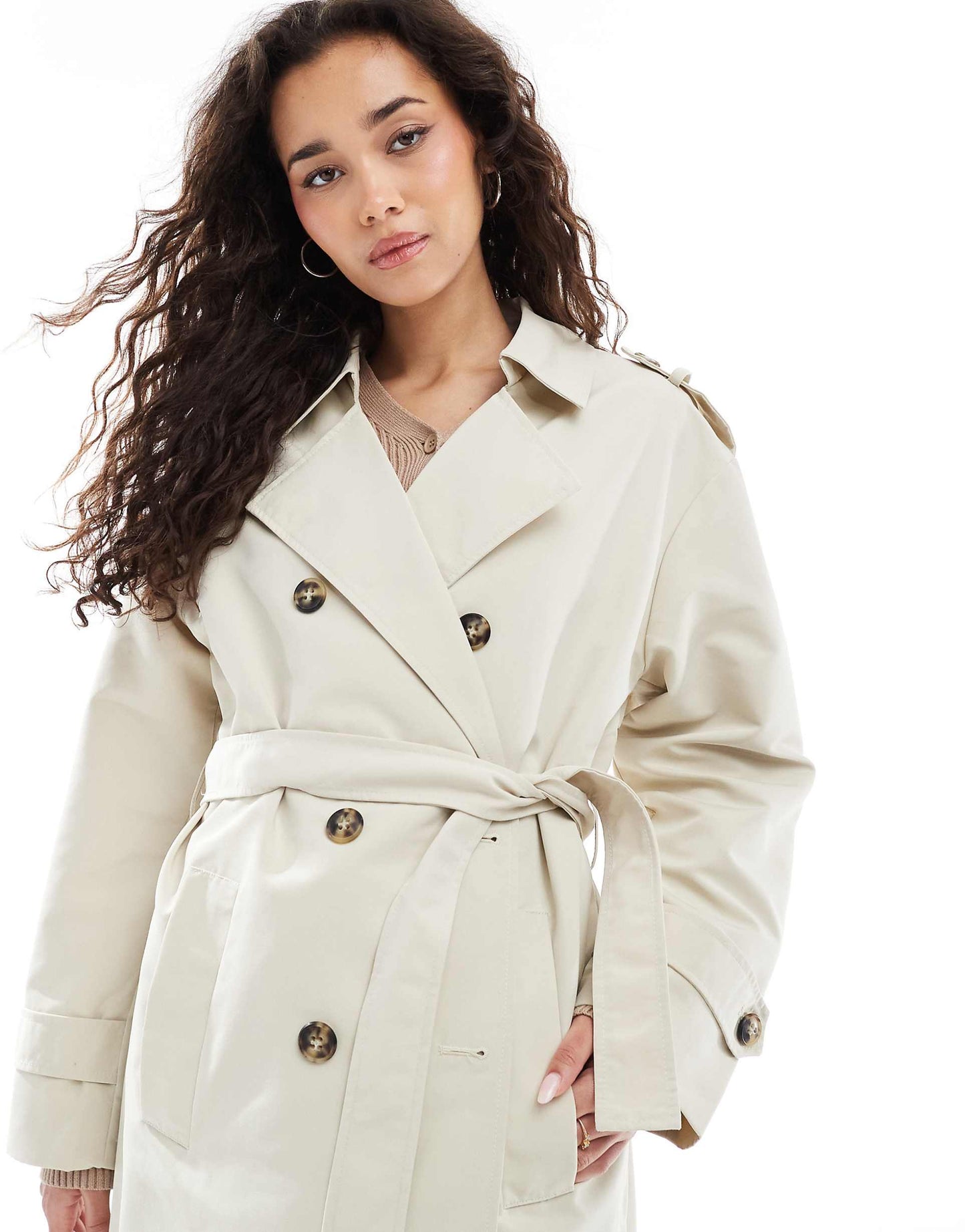 Longline Belted Trench Coat