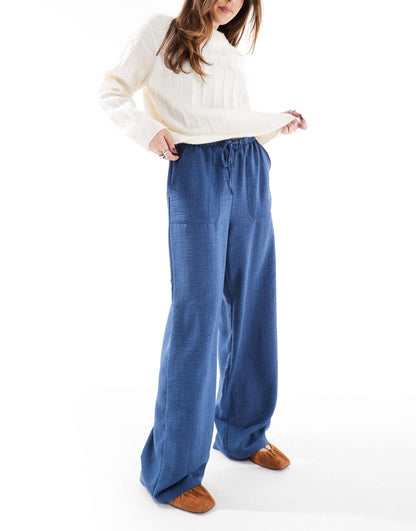 Lightweight Tie Waist Trousers