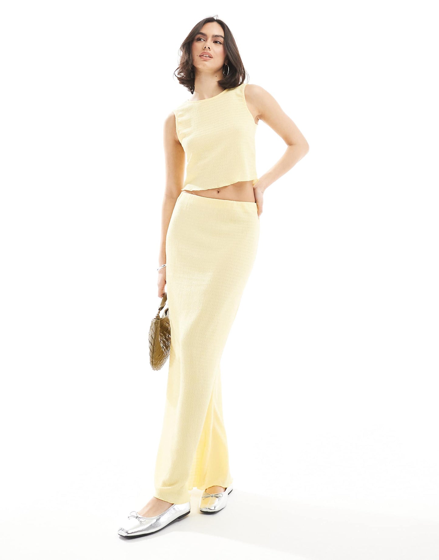 Textured Maxi Skirt Co-Ord