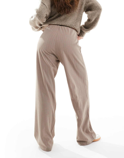 Pull On Wide Leg Trousers