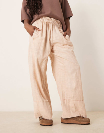Days End Linen Pull-On Trousers