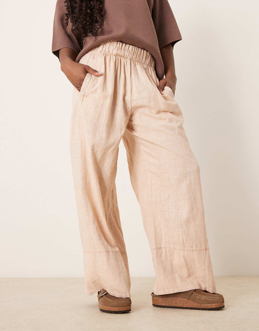 Days End Linen Pull-On Trousers