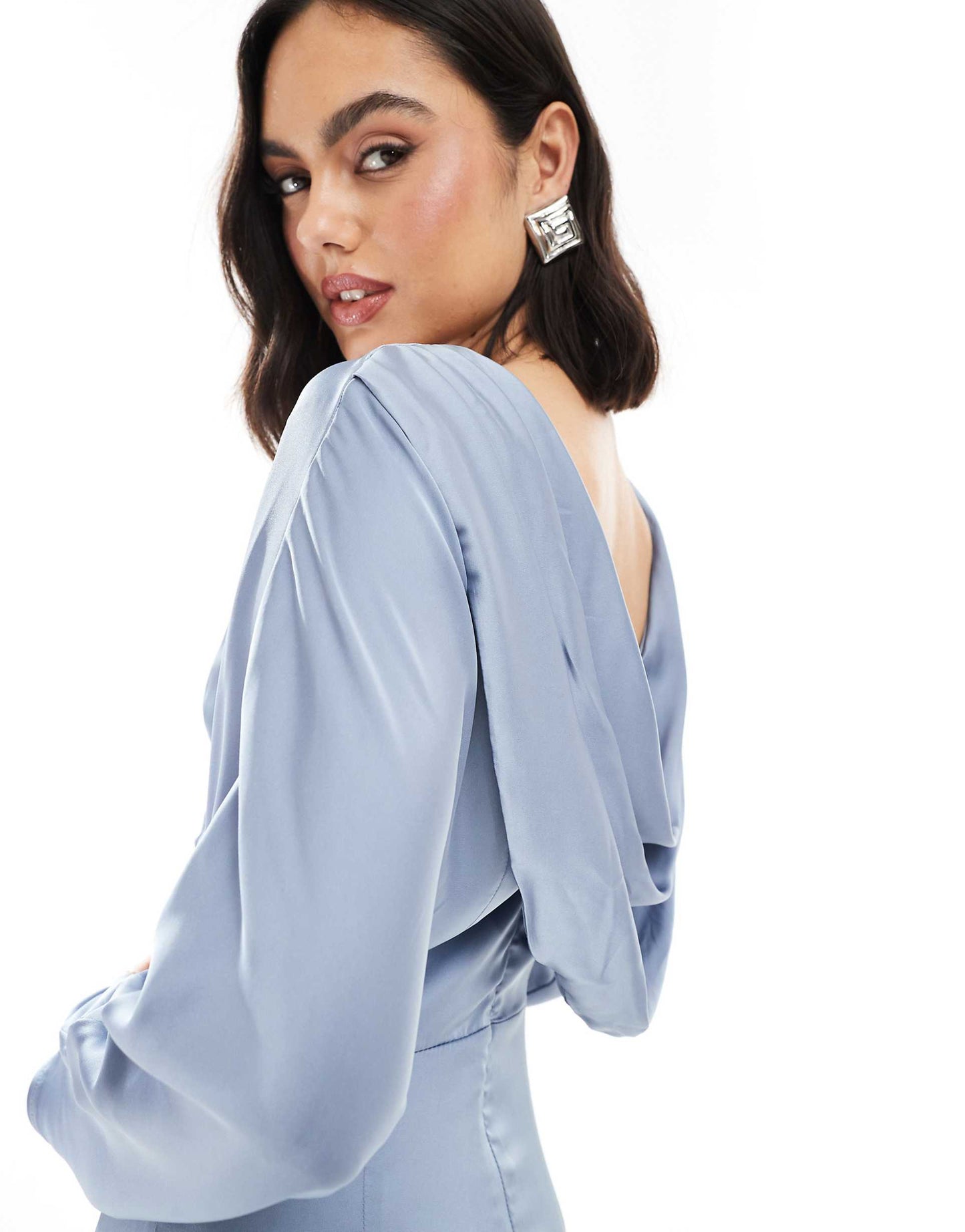 Bridesmaid Cowl Back Maxi Dress