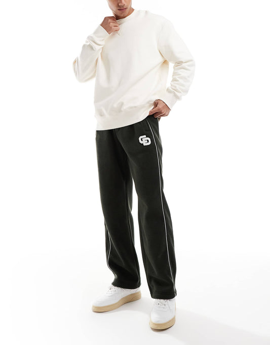 Towelling Track Pant Green