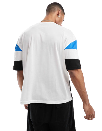 Panelled Sports T-Shirt/Blue