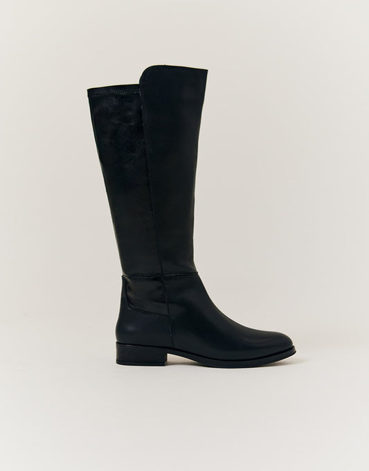 Flat Knee High Riding Boot Standard Leg Fit