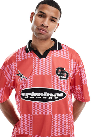 Chequerboard Football Shirt