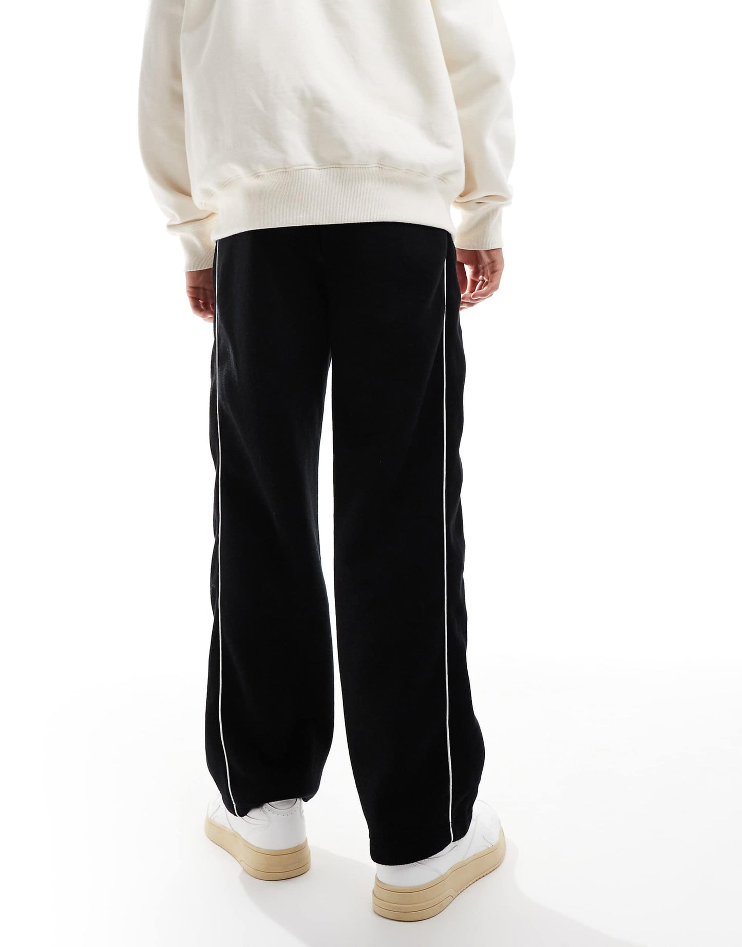 Towelling Tracksuit Trouser Black