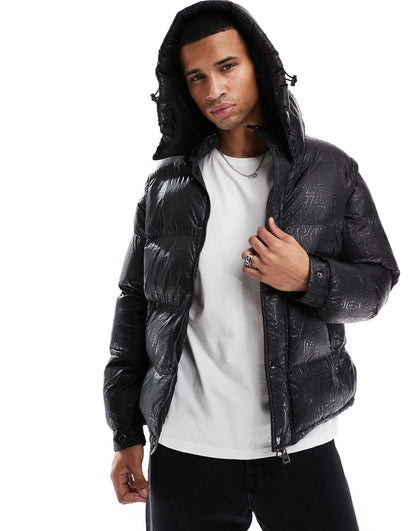 Silicon Logo Print Puffer