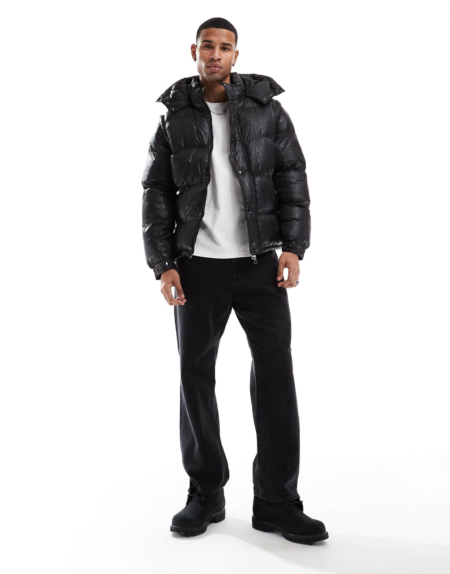 Silicon Logo Print Puffer
