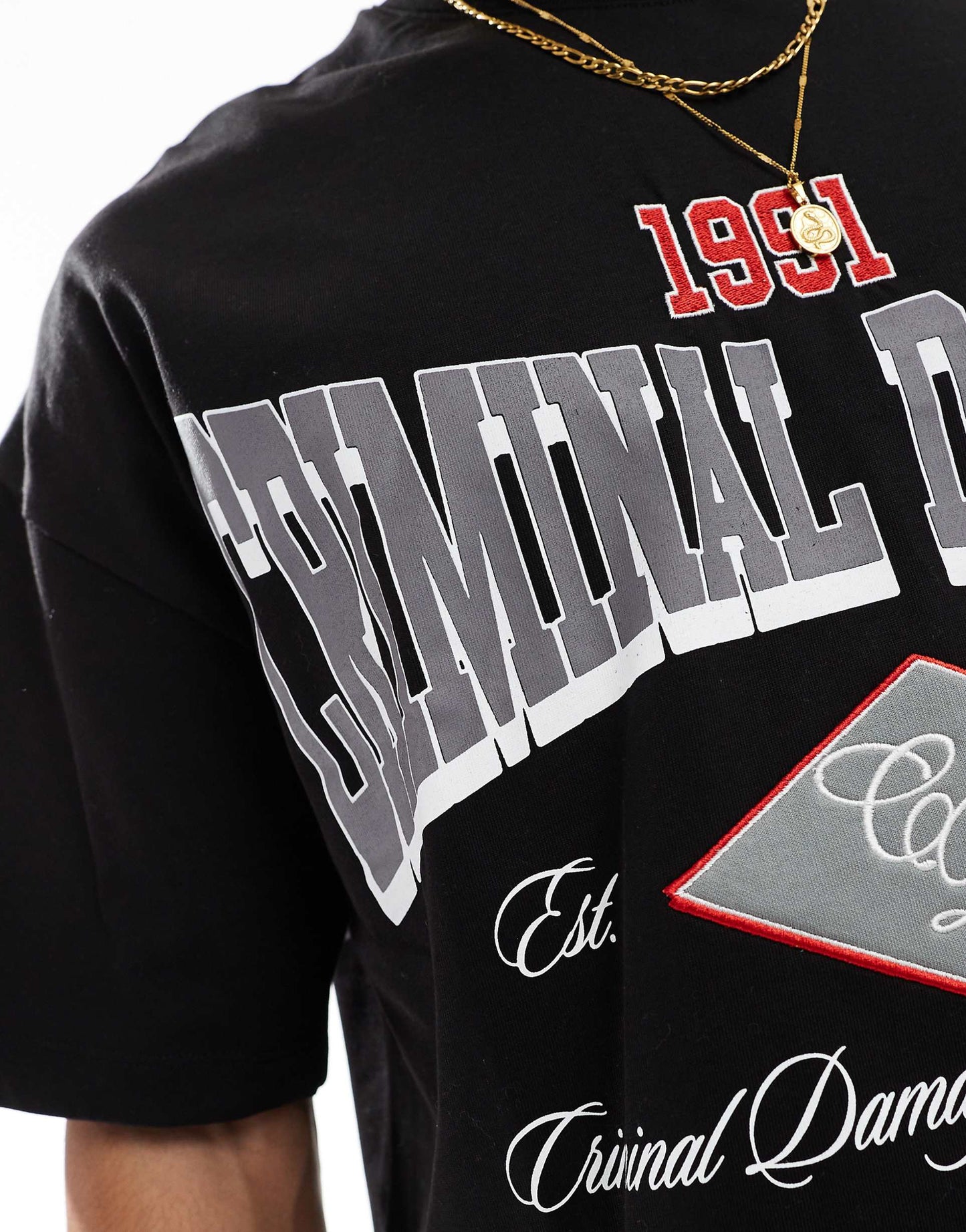 Athletic Tee Black/Red