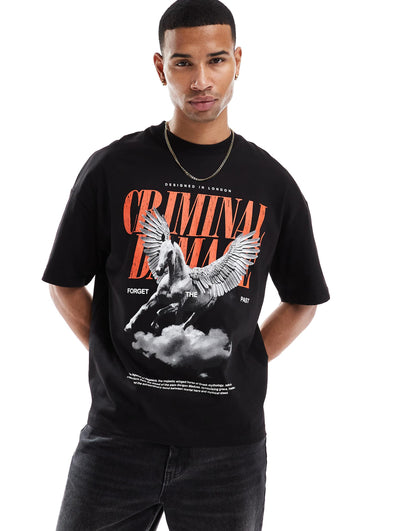 Pegasus Tee Black/Red