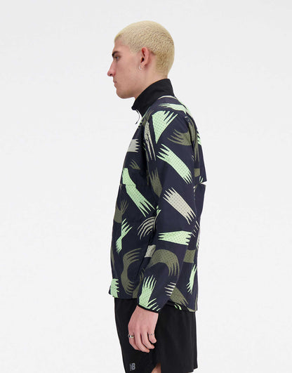 London Edition Printed Nb Athletics Packable Run Jacket