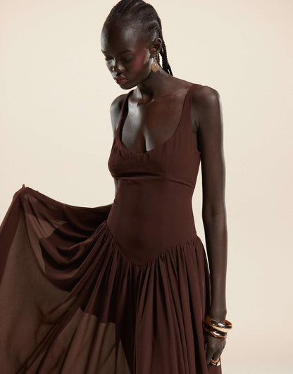 Drop Waist Maxi Dress
