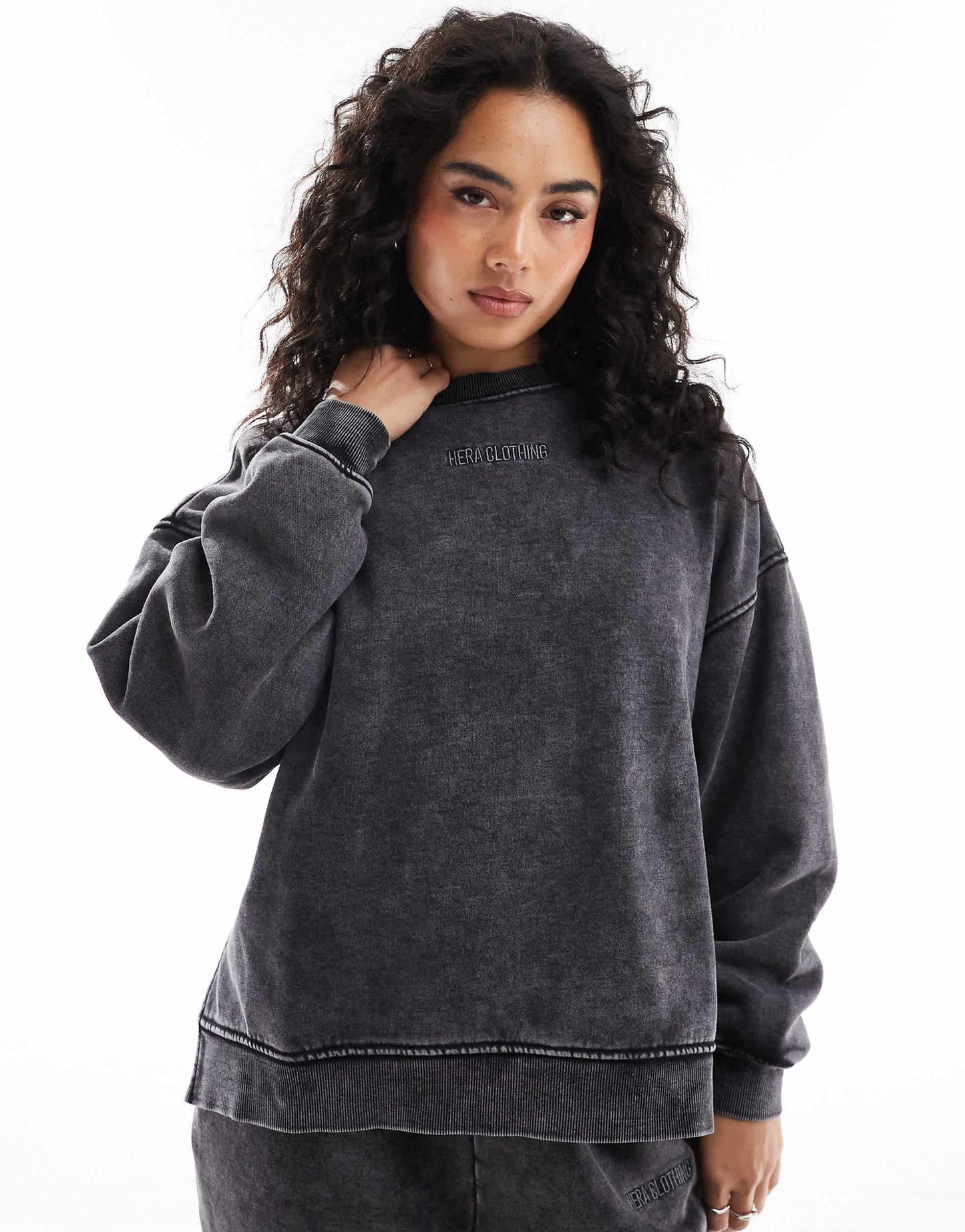 Womens Washed Sweatshirt