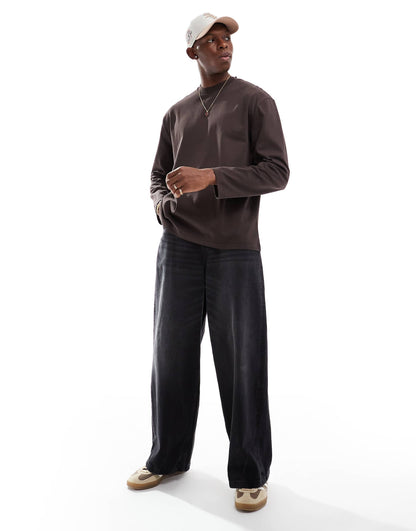 Essential Heavyweight Relaxed Long Sleeve T-Shirt 240Gsm