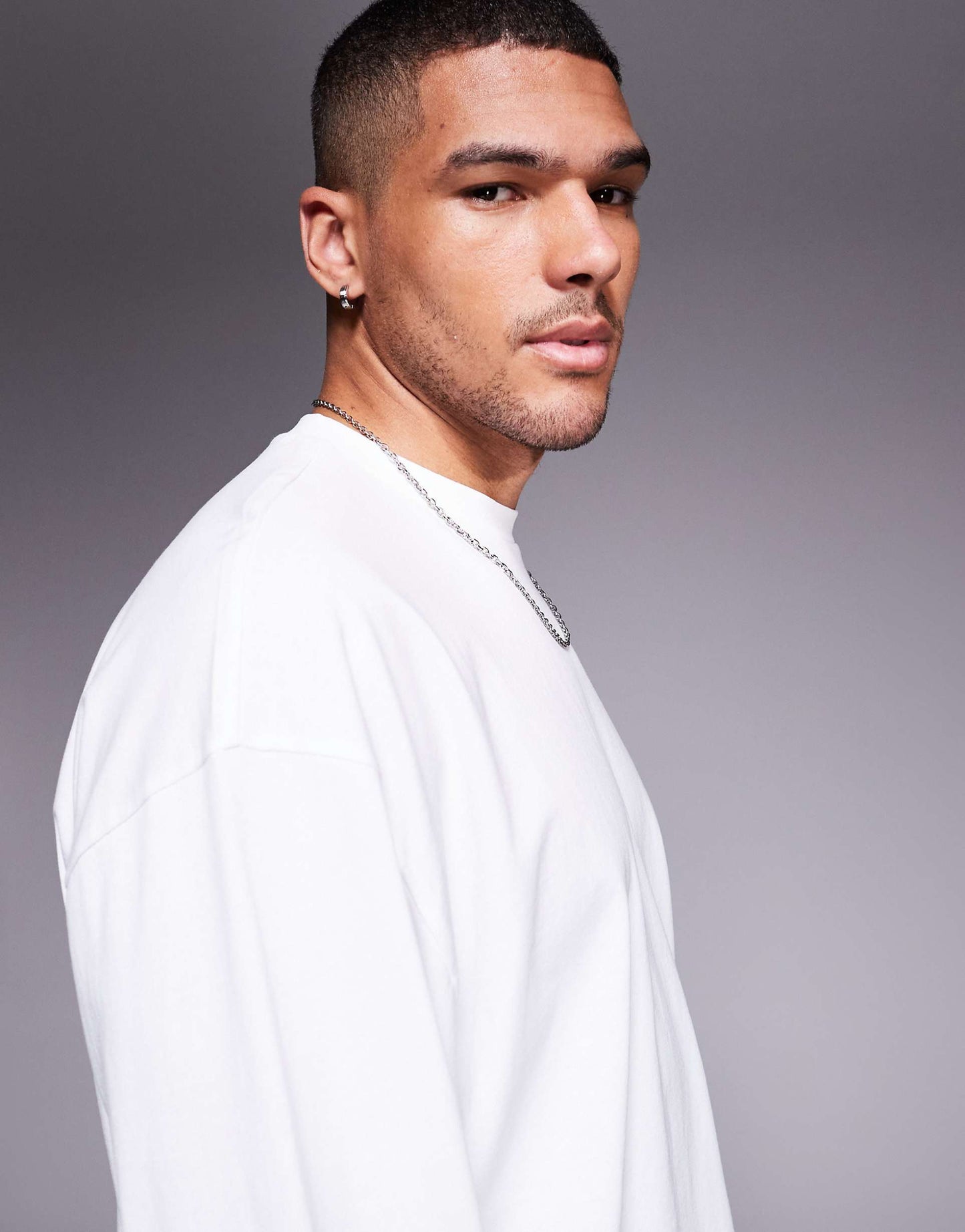 Oversized Boxy Long Sleeve T-Shirt With Drop Armhole